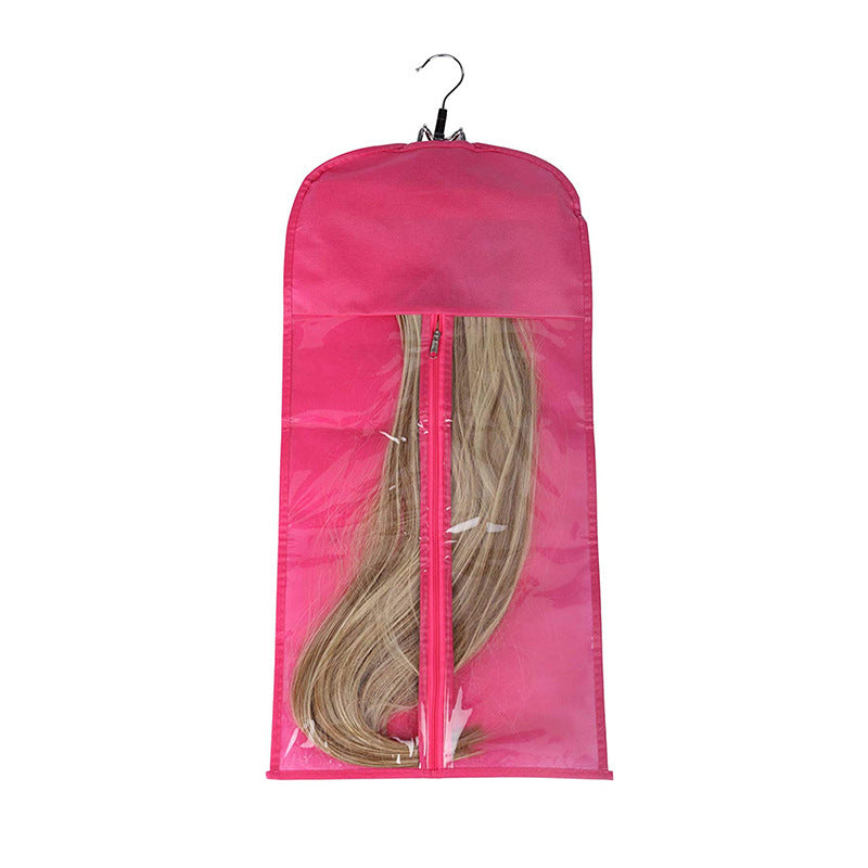 Silk Screen Non-woven Wigs Bags PVC Wig Supplies Packaging Dustproof Bag