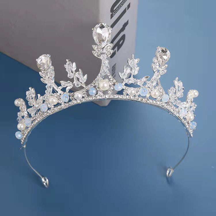 Girls' Crown Crystal Big Hair Band