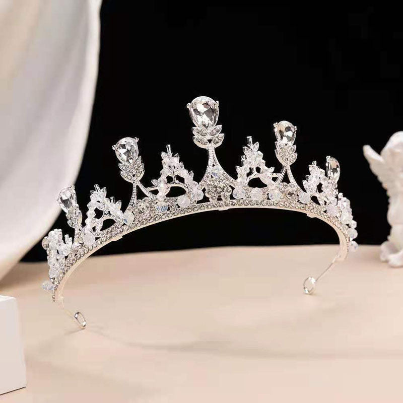 Girls' Crown Crystal Big Hair Band