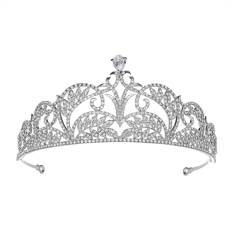 High-end Luxury Bridal Zircon Big Crown