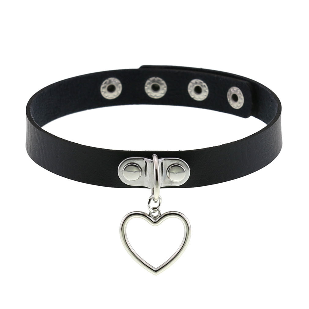 Personalized Punk Leather Collar Necklace Simple And Fashionable