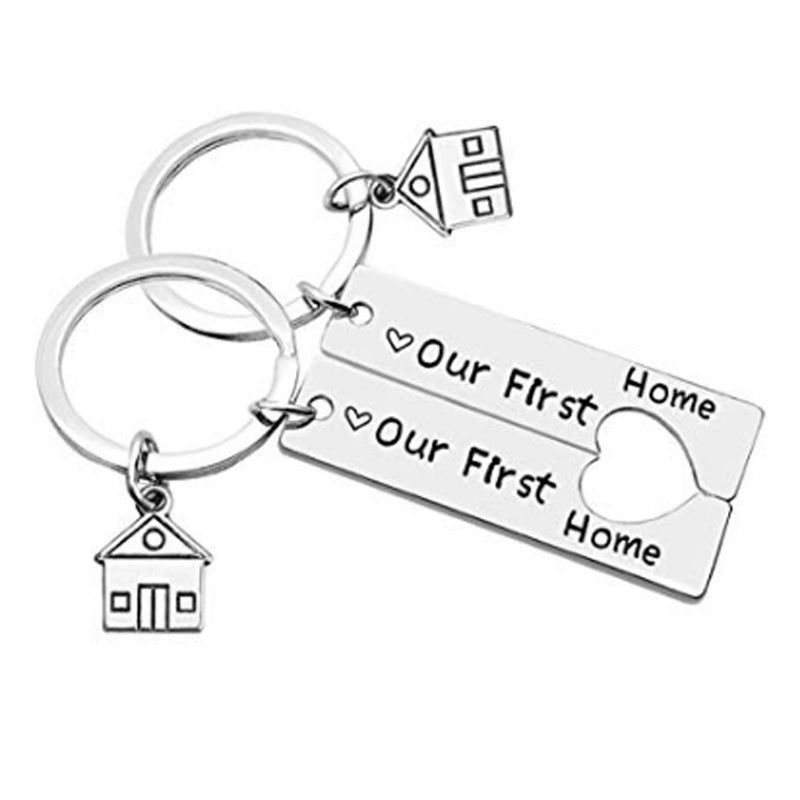 Stainless Steel Titanium Steel Keychain Pendant Housewarming New Home Gift Pendant