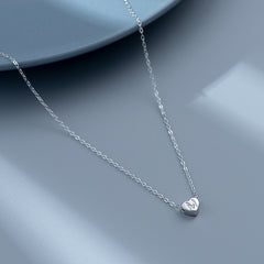 S925 Silver 26 English Letter Heart Necklace