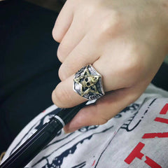 Skull Ring Men's Dominant Retro Style