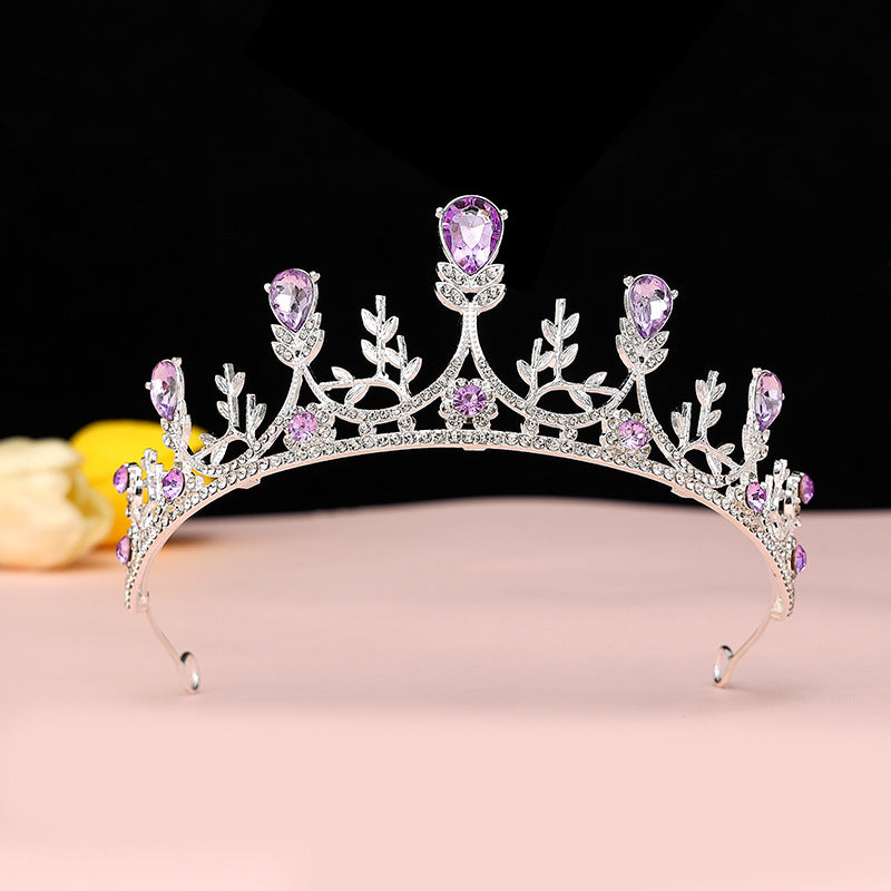 Girls' Crown Crystal Big Hair Band