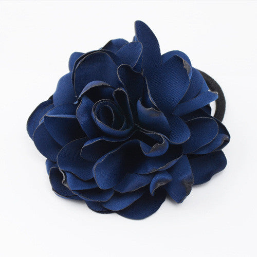 Cloth Hair Accessories Artificial Flower Rubber Band