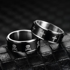 Anti-Anxiety Stress Relief Titanium Steel Turning Ring