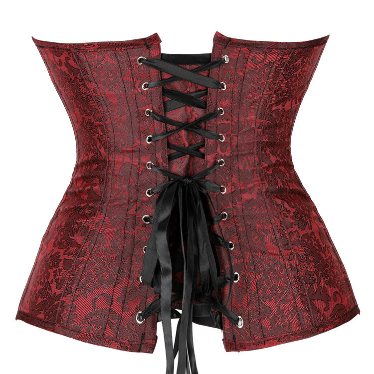 Dark Red Corset Bustier