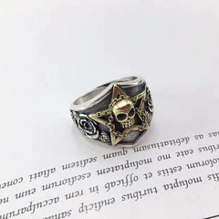 Skull Ring Men's Dominant Retro Style