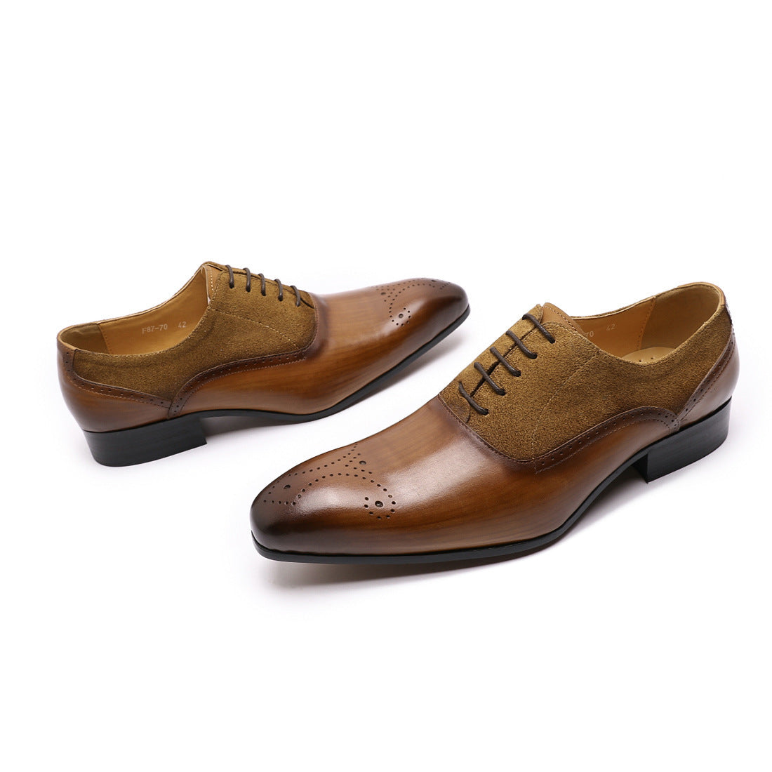 Men's Carved English Brogue  Business Casual   Formal Wedding Shoes