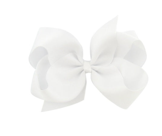 6 Inch Bow Hairpin for Children - 30 Colors, European Style