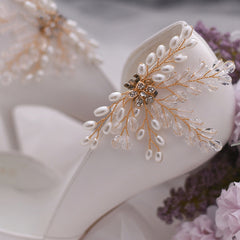 Wedding Shoes Accessories Detachable Shoes With Flowers