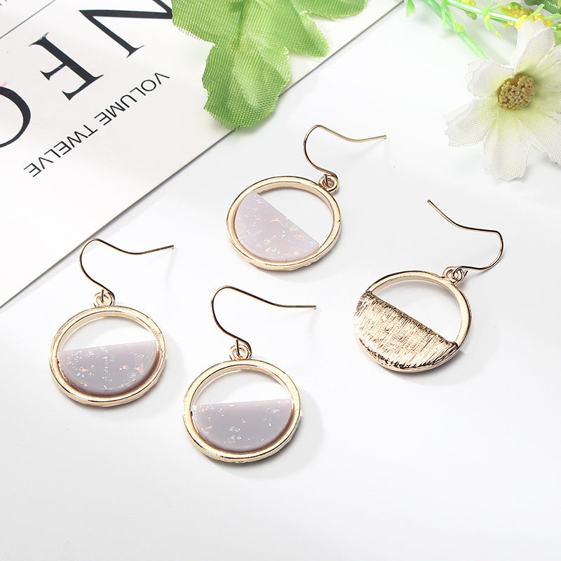 Simple And Personalized Temperament, Female Earrings, Circular Earrings, And Popular Accessories