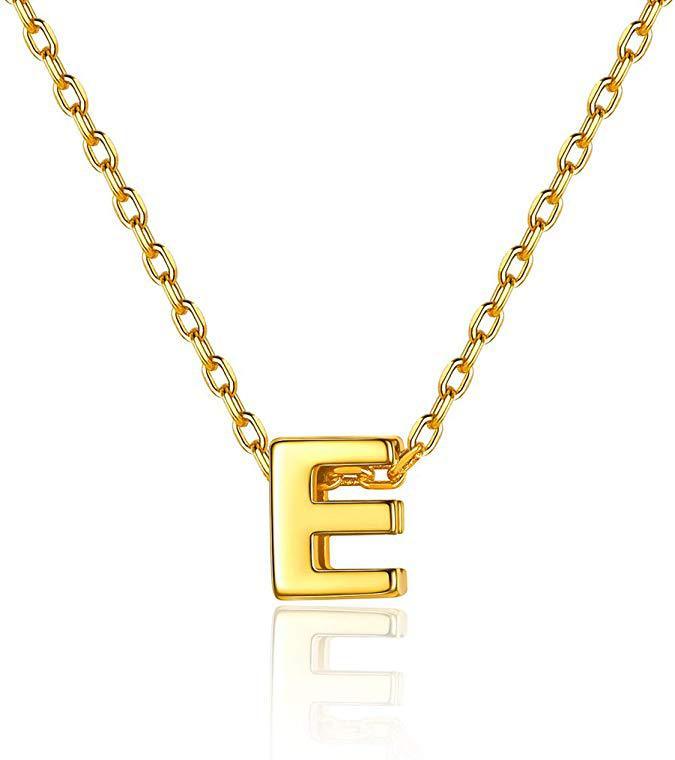 Gold 26 Letter Pendant Necklace European And American Simple