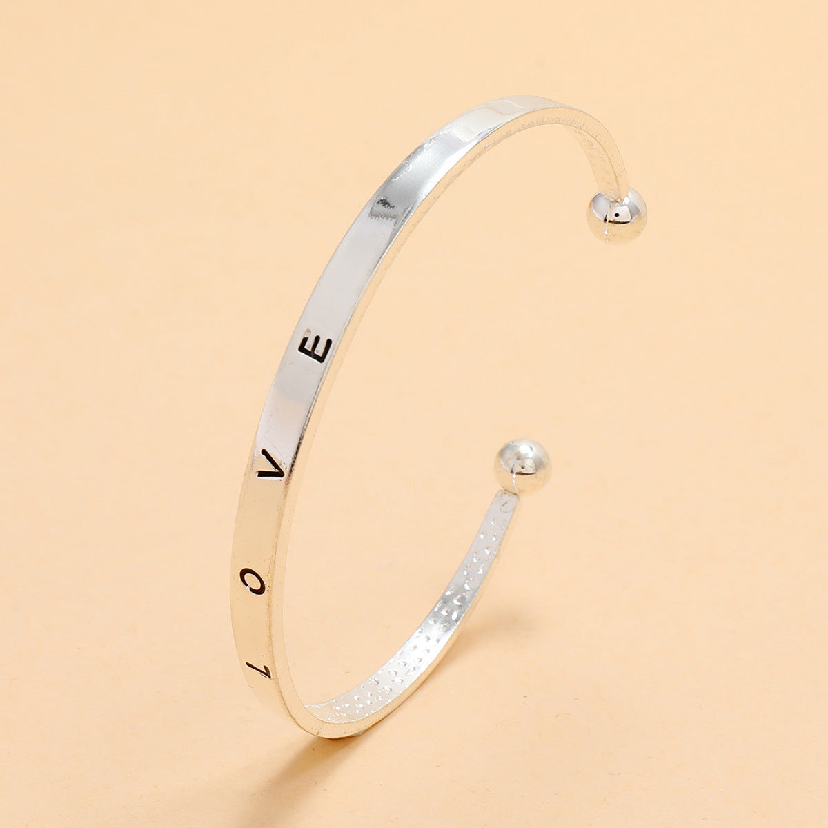 Alloy Opening Love Bracelet Women