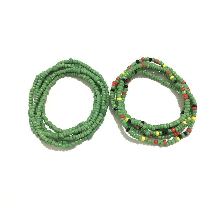 Multi-layer Handmade Color Bead Beach Chain