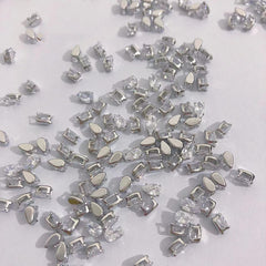 Square Water Drop Zircon Nail Art Jewelry