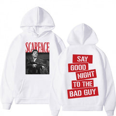 Polyester Scarface Hoodie Men Women Tony Montana Big Guns