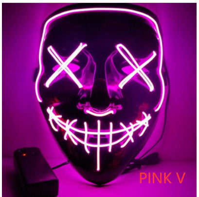 Halloween Horror Glowing Mask V Shape