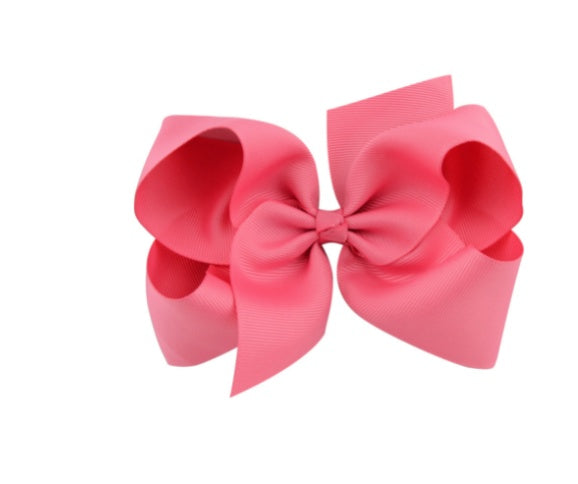 6 Inch Bow Hairpin for Children - 30 Colors, European Style