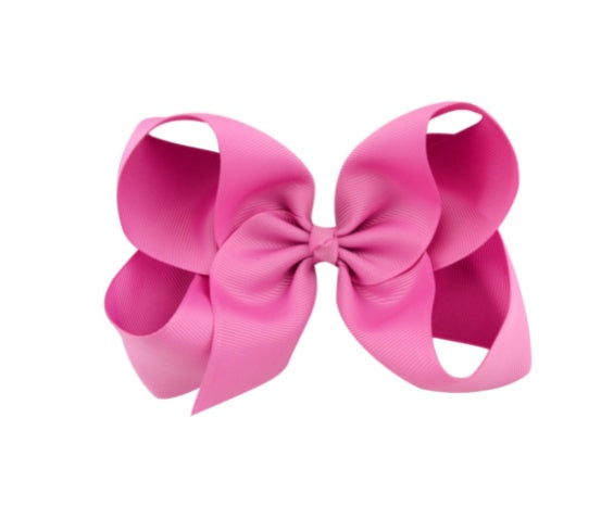 6 Inch Bow Hairpin for Children - 30 Colors, European Style