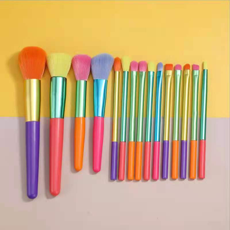 Makeup Brush Set 15 Multi-color Beauty Tools