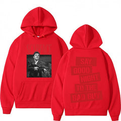 Polyester Scarface Hoodie Men Women Tony Montana Big Guns