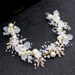 Pearl Flower Hairband Handmade Headwear