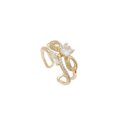 Ring Female Niche Design Sense Bow Ring