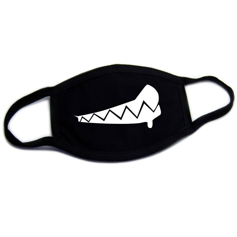 Funny Expressions Creative Teeth Warmth Cotton Dustproof Mask