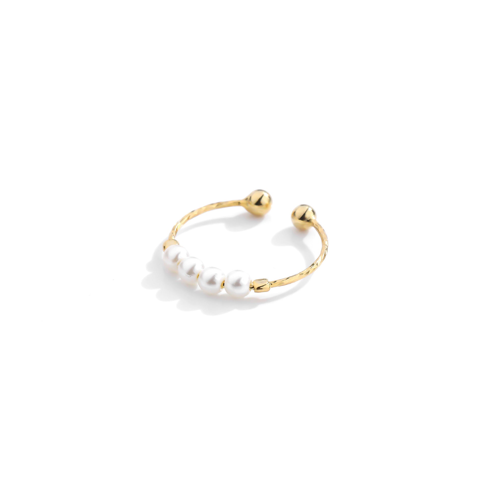 Women's Light Luxury Minority S925 Vintage Pearl Ring