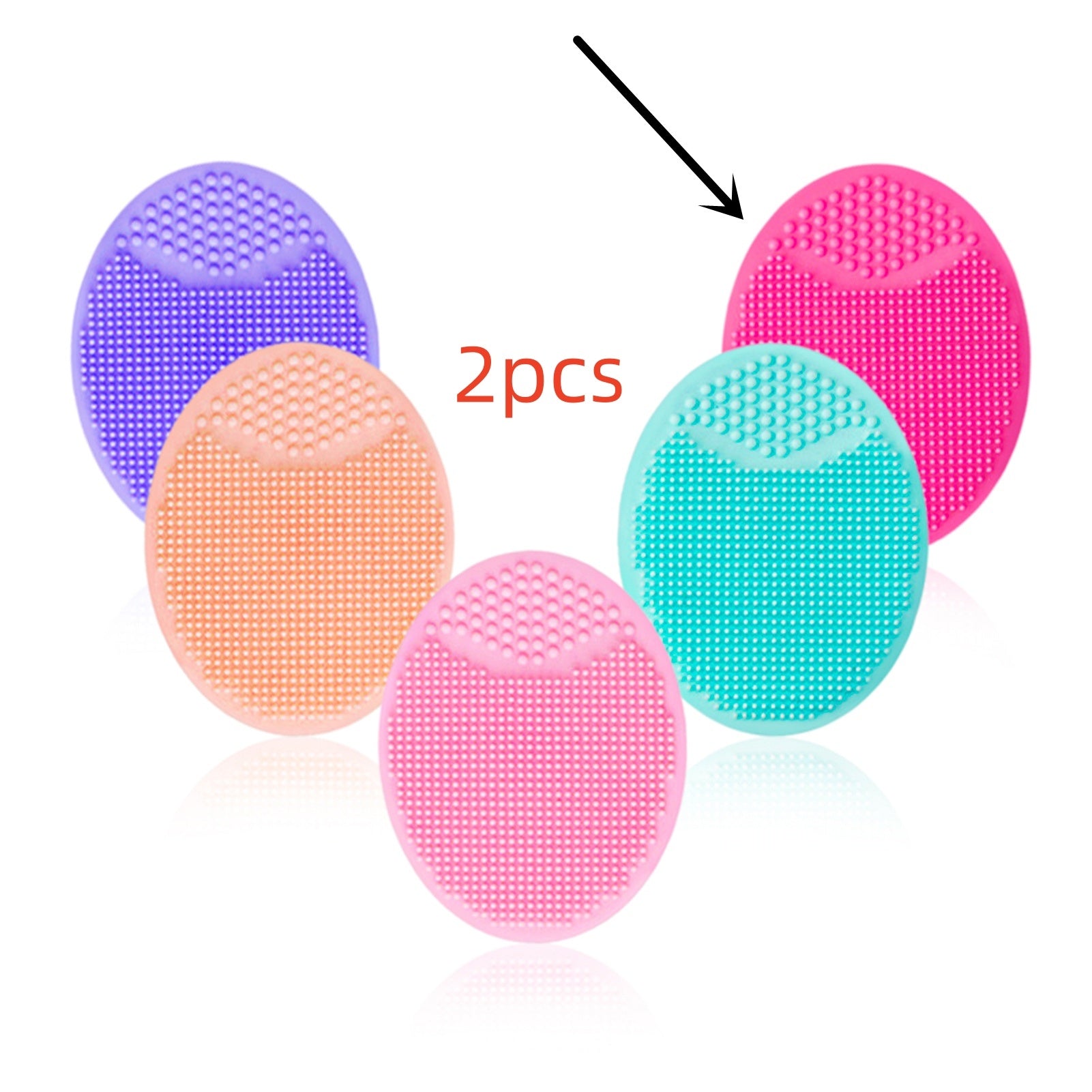 Silicone Oval Facial Brush Cleansing Tool