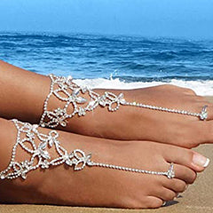 Women's Fashion Personality Beach Butterfly Ankle Chain Accessories