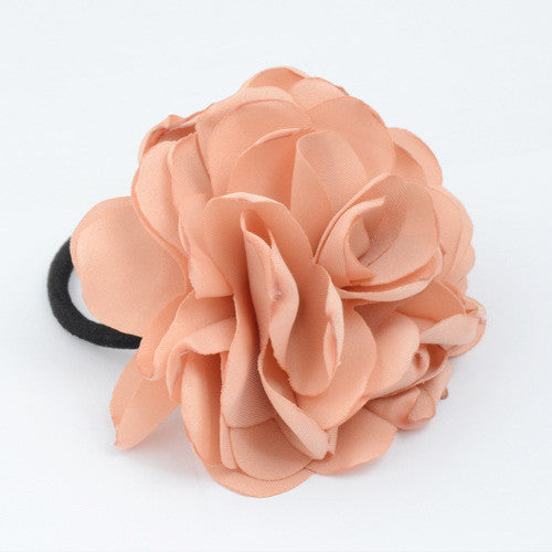 Cloth Hair Accessories Artificial Flower Rubber Band