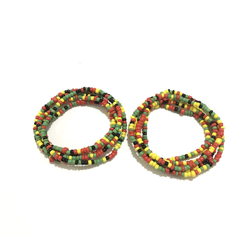 Multi-layer Handmade Color Bead Beach Chain