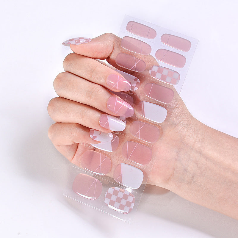 Women's Fashion Simple Wear Nail Patch Gel