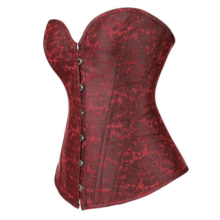 Dark Red Corset Bustier