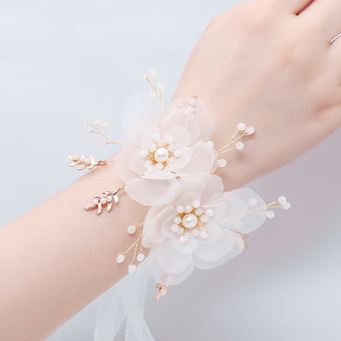 Super Fairy Sisters Children's Hand Flower Beautiful Bride Wedding Korean Style Sen Bracelet