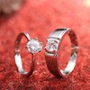 Diamond Ring Simulation Women's Ring Moissanite Couple Couple Rings SATINE Six-claw